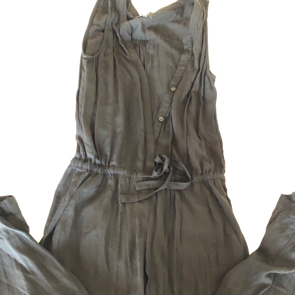 Black low cut jumpsuit